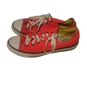 Mens Size 5  Hot Pink Low Top Converse Double Tongue Sneakers‎